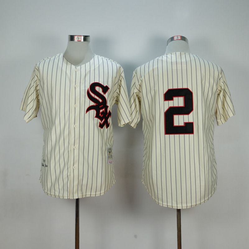 Men Chicago White Sox #2 Fox Cream Throwback 1959 MLB Jerseys